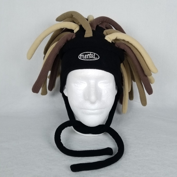 Mental Accessories Vintage Mental Headgear Rasta Dreadlocks Ski